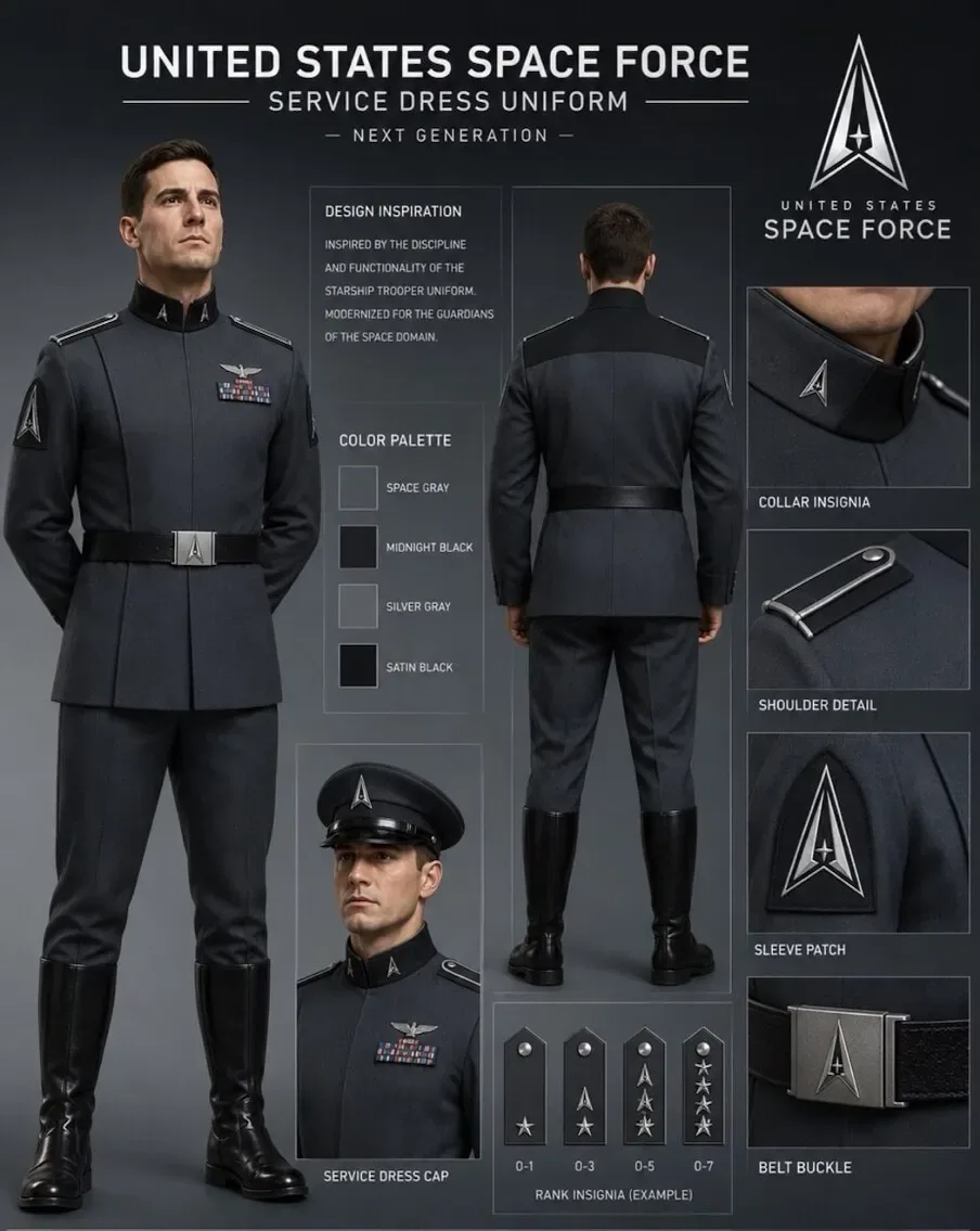 Novo uniforme da Força Espacial proposto por Trump gera comparações com farda nazista e Star Wars
