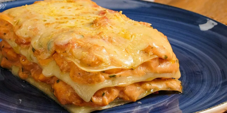 Lasanha de Frango com Creme de Milho