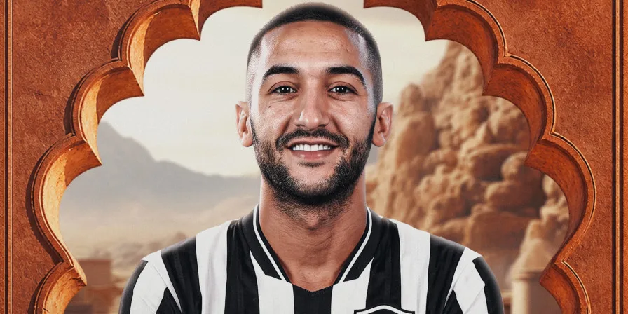 VÍDEO: Hakim Ziyech manda recado aos torcedores na chegada ao Botafogo