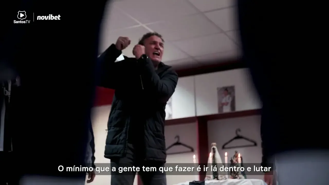 Bastidores da vitória do Santos no Beira-Rio; assista