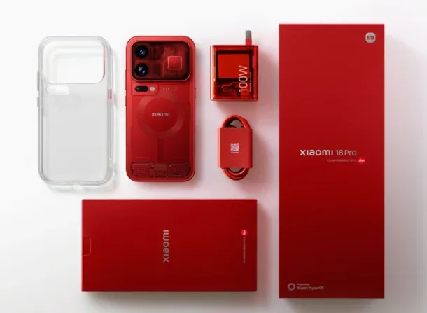Celular da Xiaomi ganha design vermelho transparente que mostra até “entranhas”