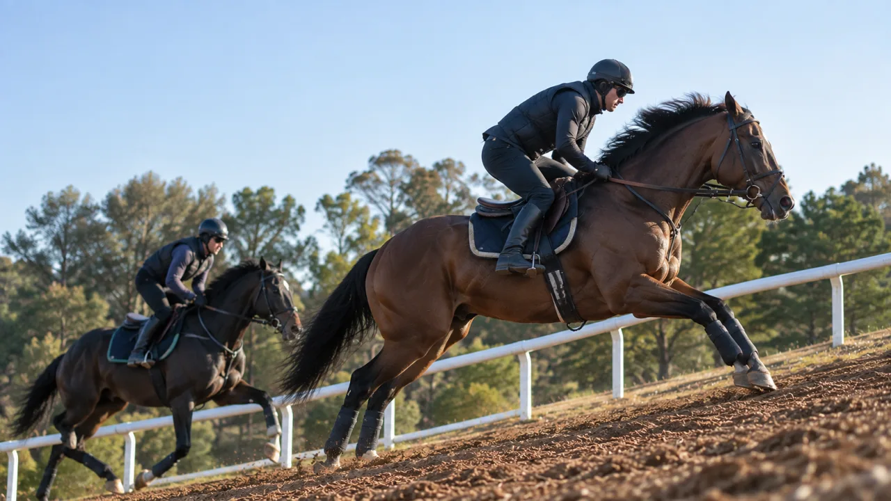 Cavalos treinados em subida tiveram até 64% menos fraturas, revela estudo