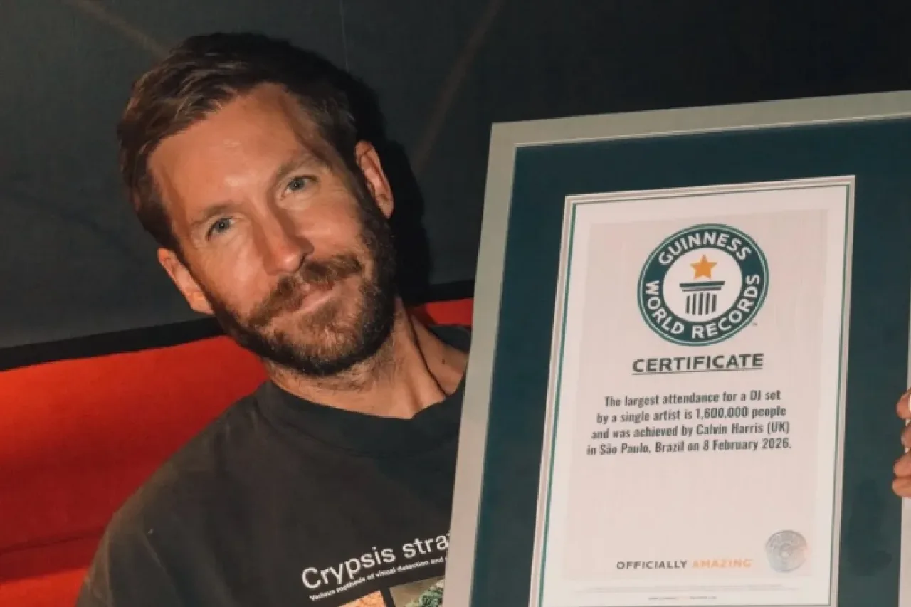 Calvin Harris entra para o Guinness World Records após show com 1,6 milhão de pessoas em São Paulo