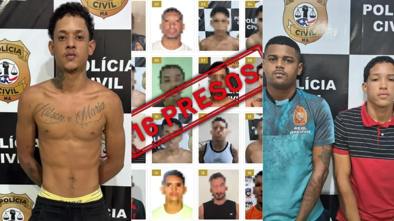 Polícia prende 16 investigados por roubos de joias e celulares na Grande São Luís