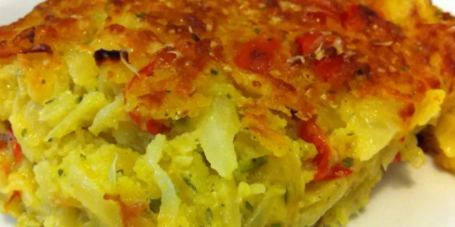 Torta de repolho de liquidificador fácil e deliciosa