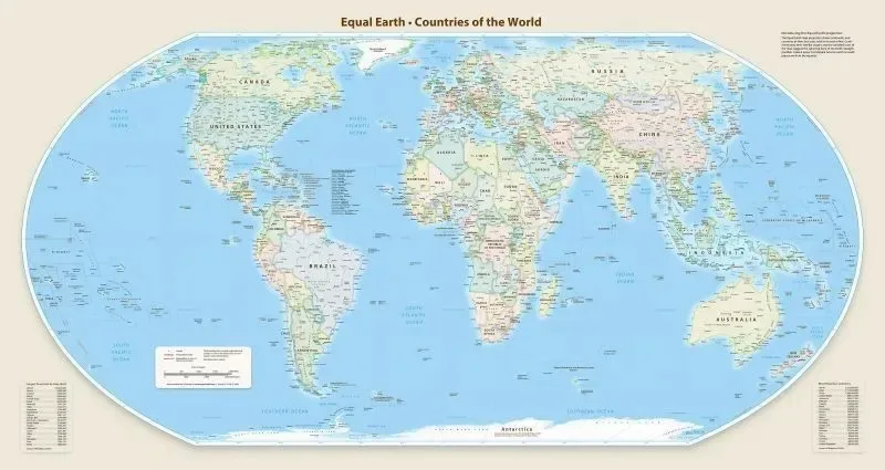 ONU aprova adoção de mapa-múndi com tamanho mais fiel de continentes