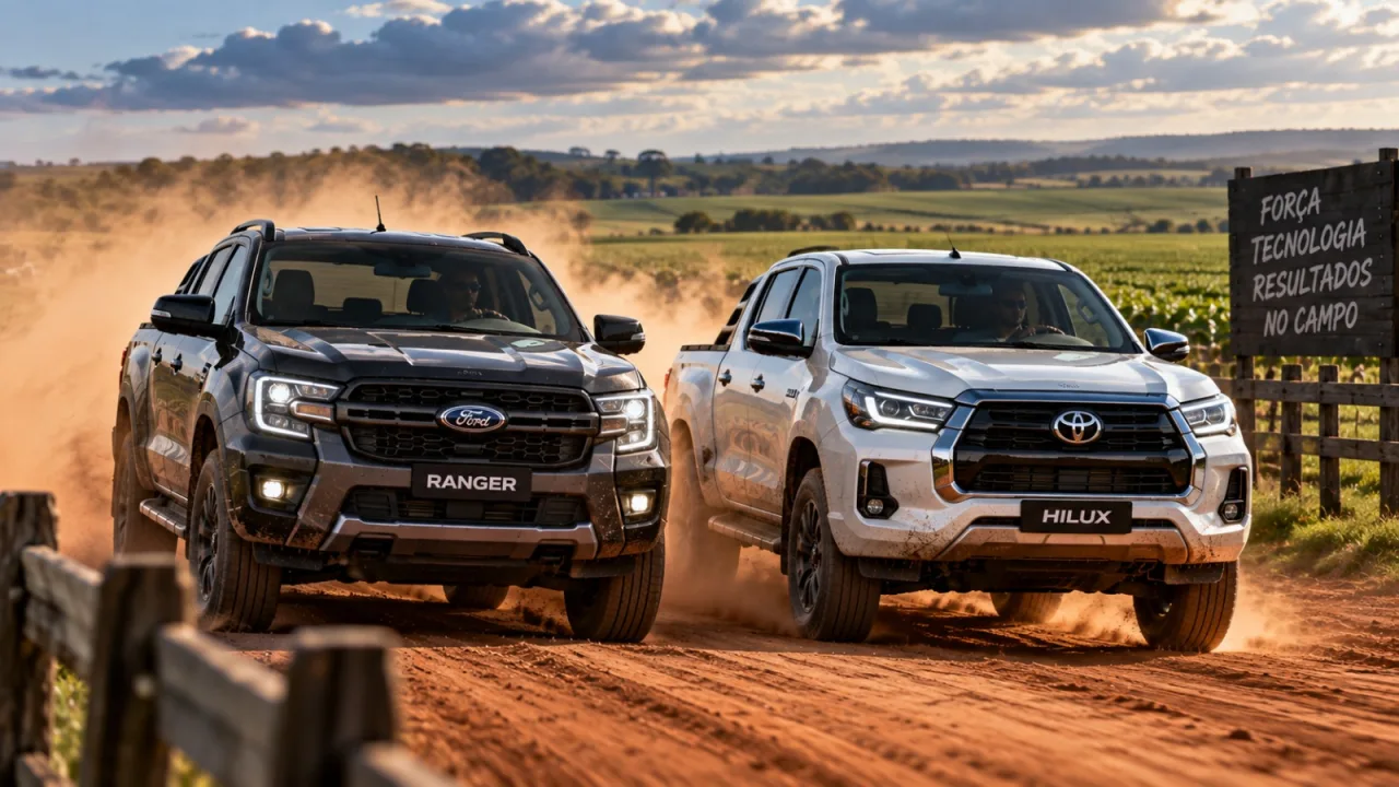 Ranger volta a passar a Hilux e acirra guerra das picapes no Brasil