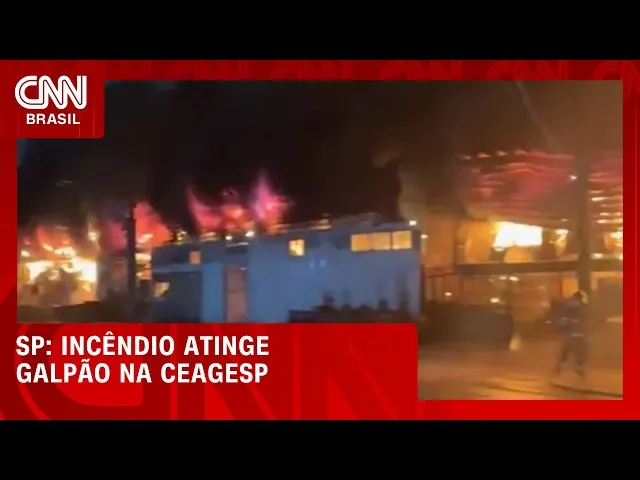 Incêndio em galpão na Ceagesp: ao menos 320 boxes foram atingidos