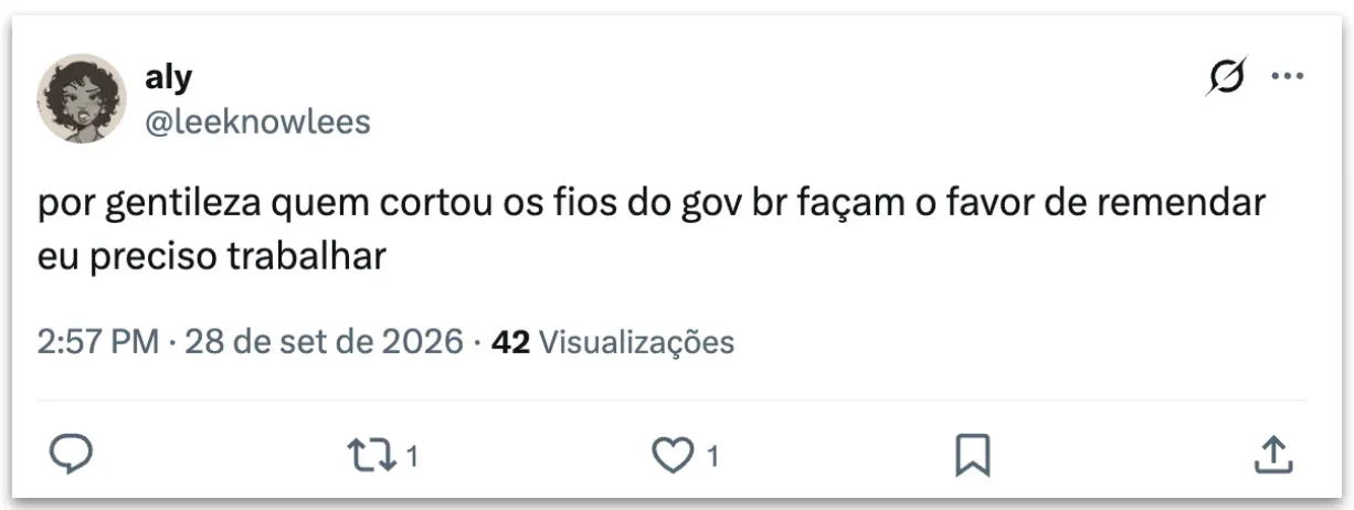 Gov.br e site da Receita Federal têm instabilidade nesta 2ª feira
