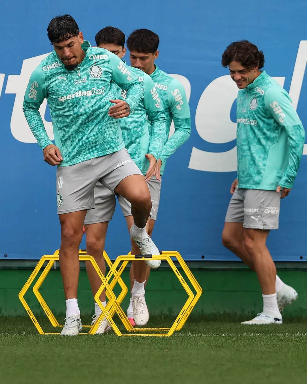 Veja galeria de fotos do treino do Palmeiras nesta terça-feira