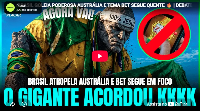 Vídeo: Vitória do Brasil sobre Austrália e bets são os temas do programa