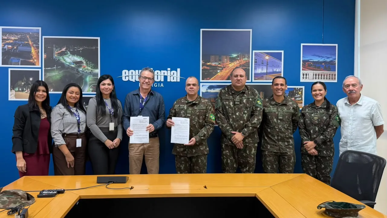 Equatorial Maranhão firma parceria para eficientização do 24º Batalhão de Infantaria de Selva em São Luís