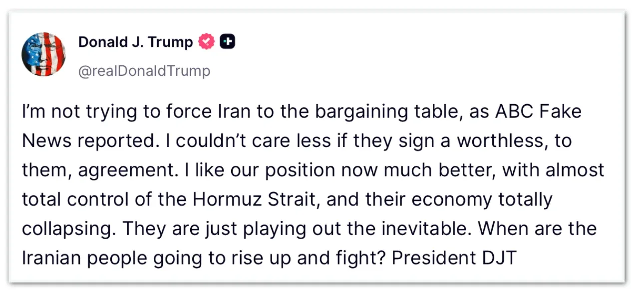“Quando vão se levantar e lutar?”, questiona Trump sobre iranianos