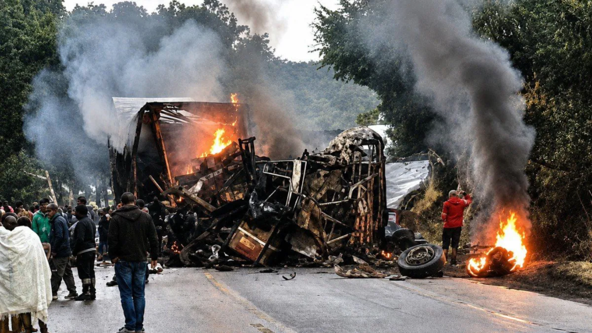 Acidente entre ônibus e carreta deixa ao menos 8 feridos na Castello Branco