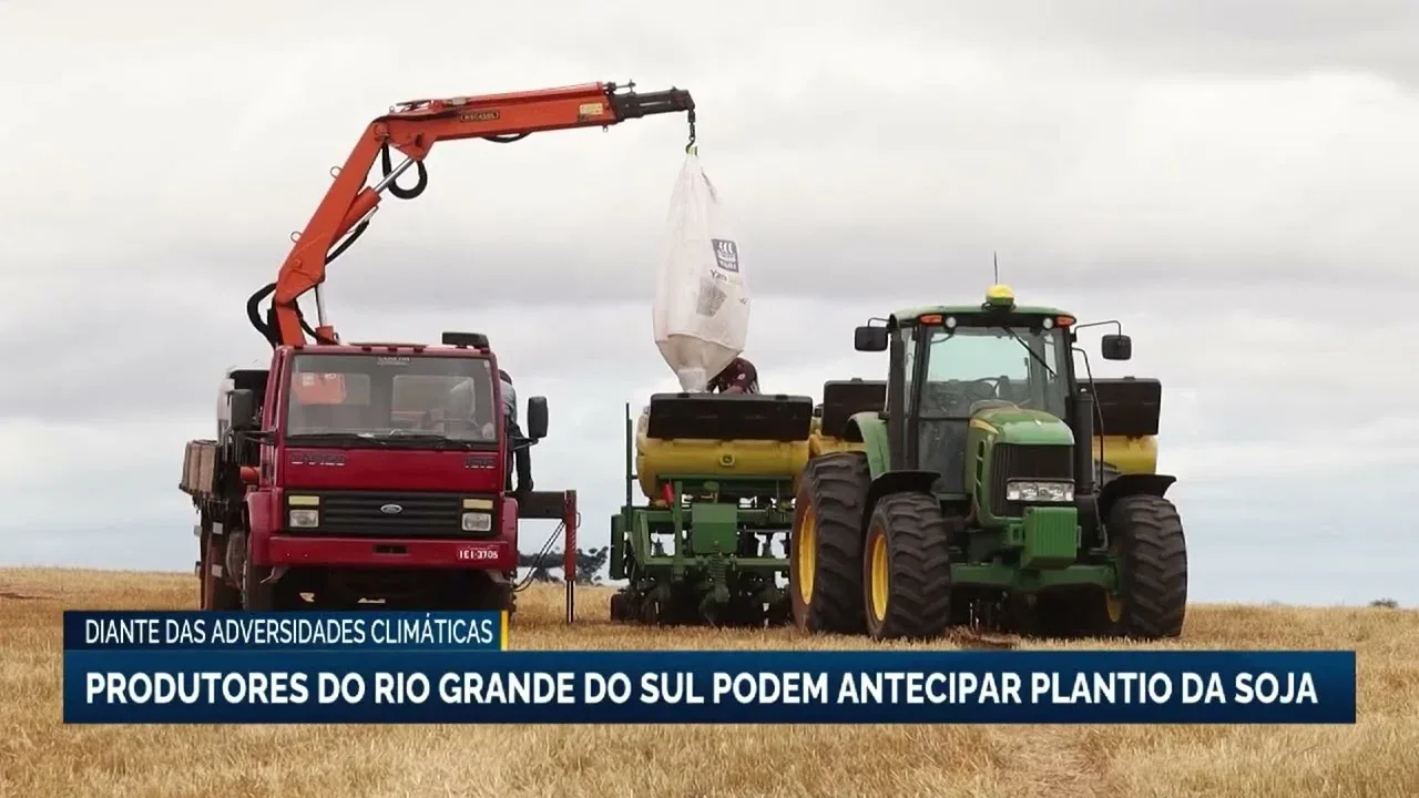 Produtores do Rio Grande do Sul podem antecipar plantio da soja