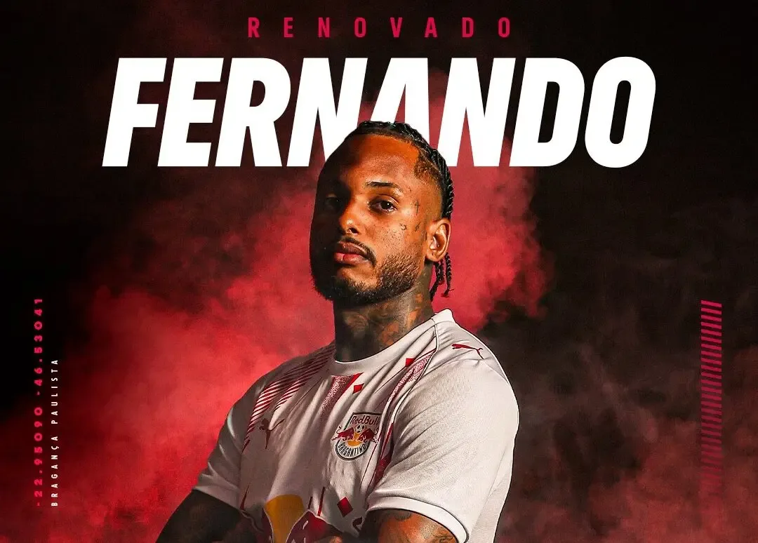 Bragantino anuncia renovação com atacante Fernando; veja detalhes