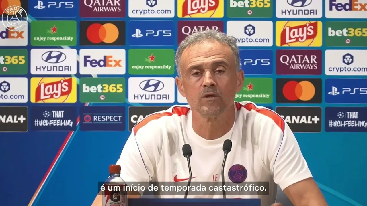 Luis Enrique sobre o início da temporada: ‘Se falarmos apenas de resultados, é catastrófico’