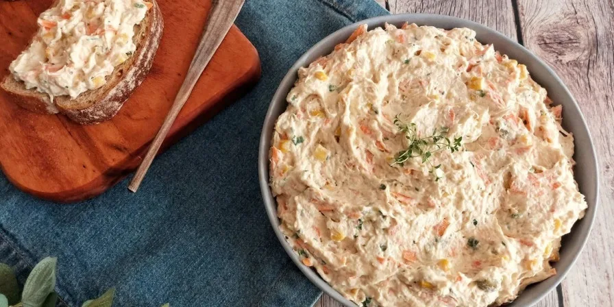 Patê de abacaxi com cream cheese