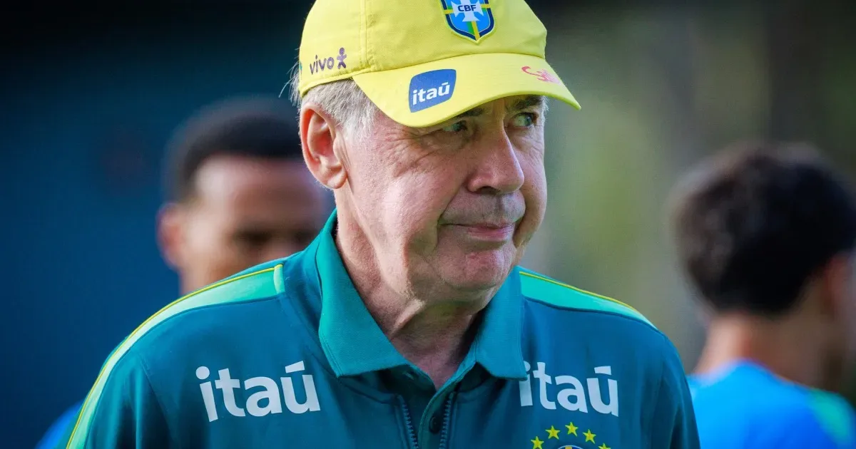 Ancelotti ignora críticas a seu trabalho: ‘Não afetam a ideia que tenho para futuro da seleção’