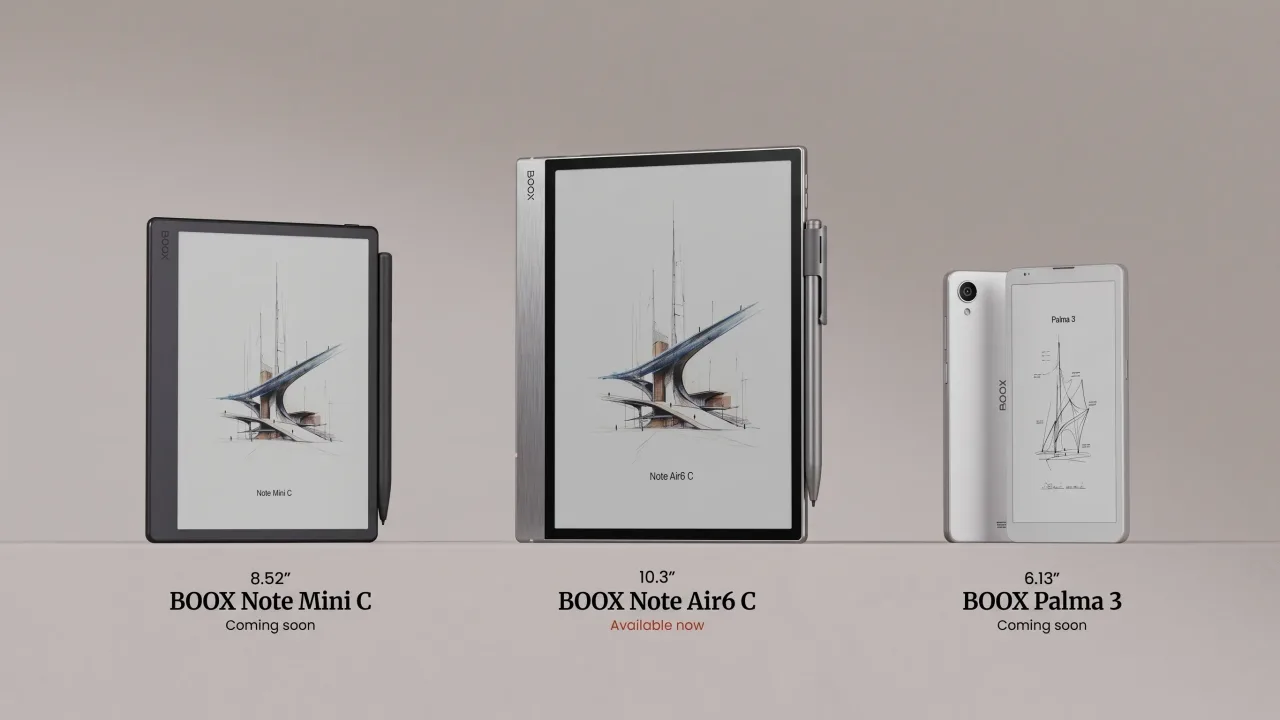 Novo “Kindle com câmera” da Boox parece mais celular que e-reader