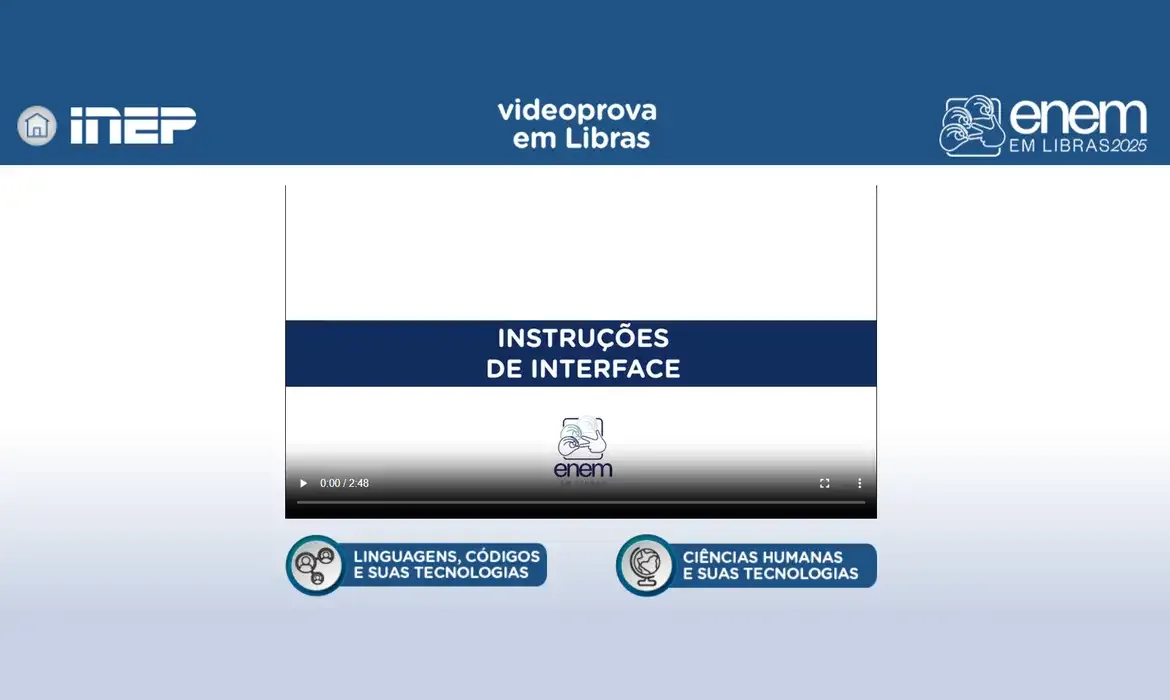 Plataforma Enem Libras ganha atualização com provas de 2017 a 2025
