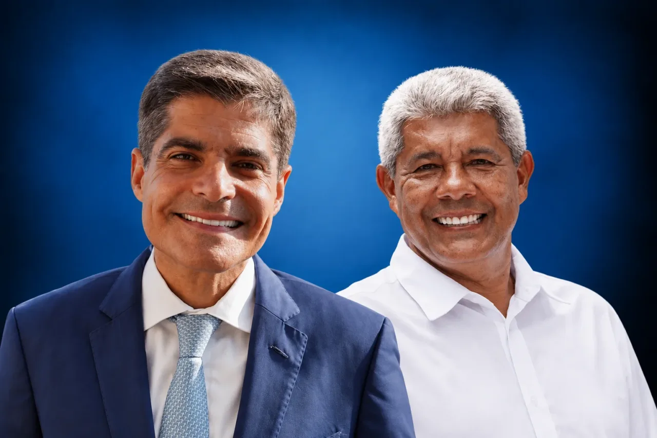 Agregador Inteligov/EXAME: ACM Neto tem 46,32%, e Jerônimo sobe para 40,66% na Bahia