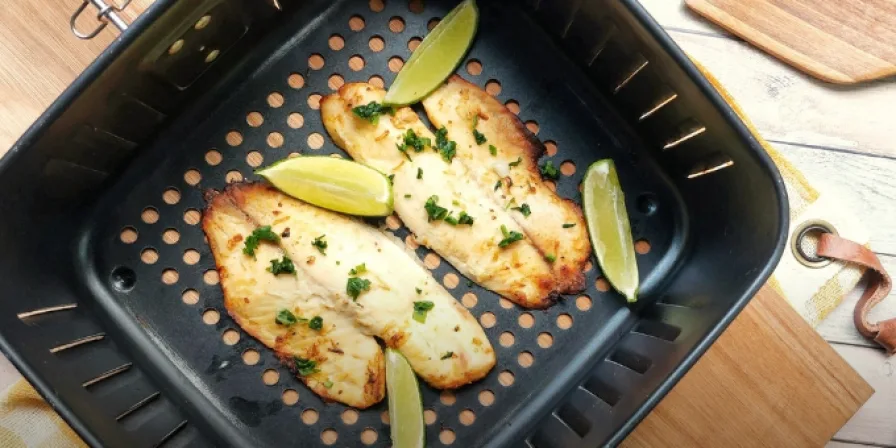 Filé de merluza na air fryer