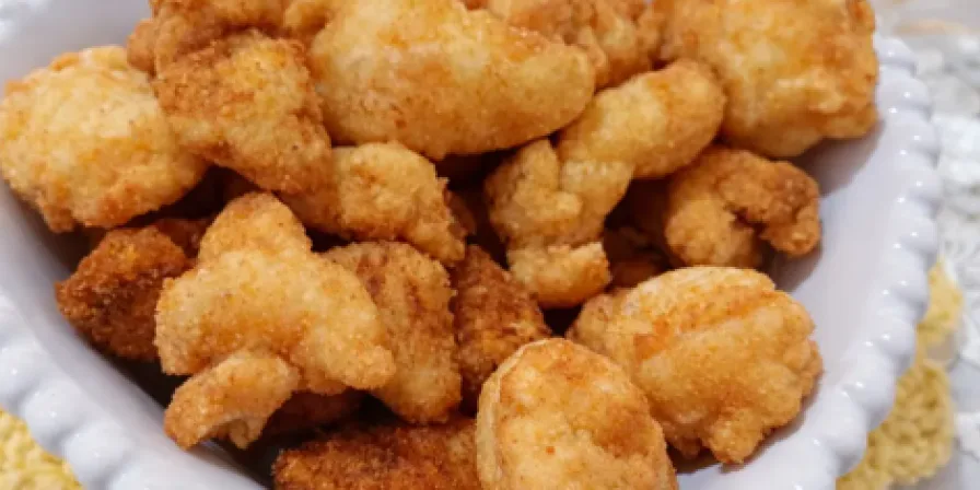 Pipoca de Frango crocante e fácil de fazer