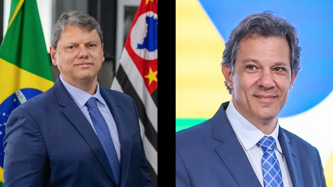 Vox: Tarcísio tem 55,3% contra 35,1% de Haddad no 1º turno em SP