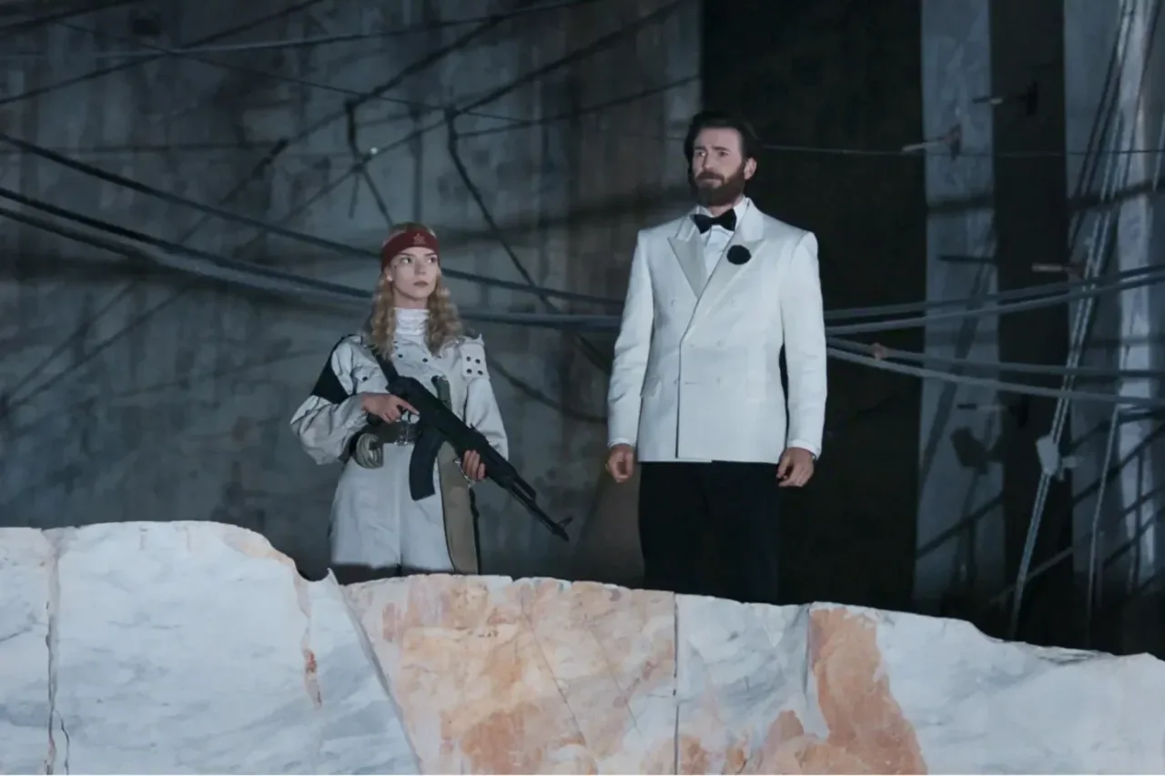 Festa de bilionários vira pesadelo em novo filme com Chris Evans e Anya Taylor-Joy