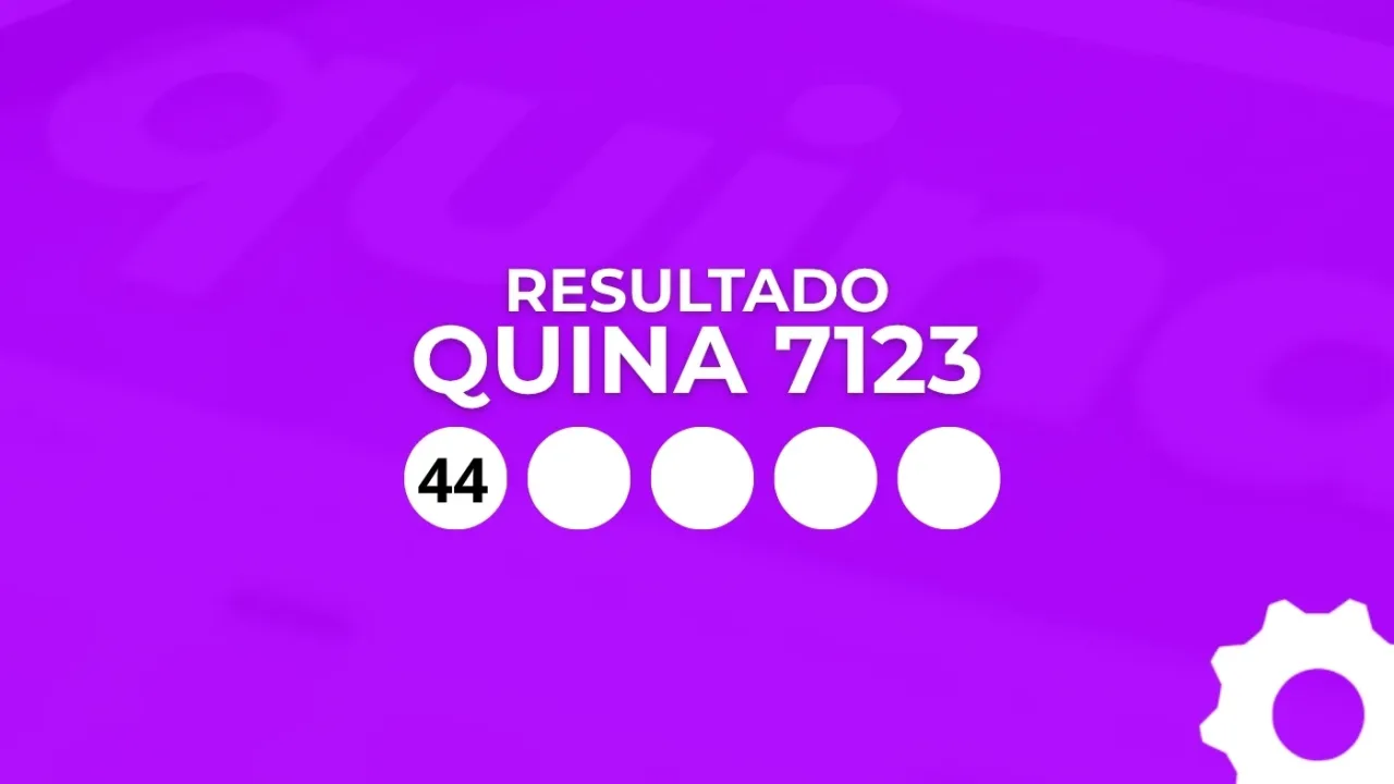Quina 7123 sorteia hoje R$ 1,3 milhão; confira o resultado desta segunda-feira (21)