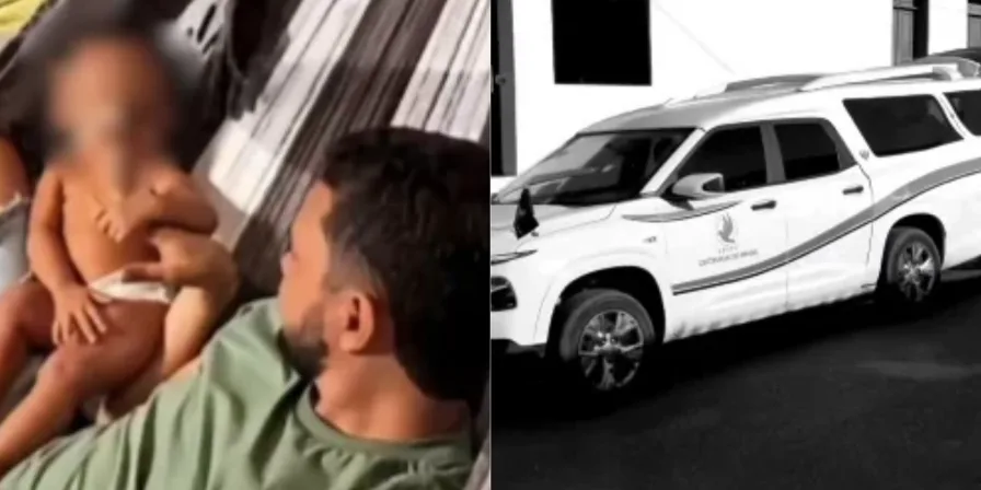 Bebê de 7 meses morre após carro da família se movimentar em área inclinada e passar por cima dele no MA