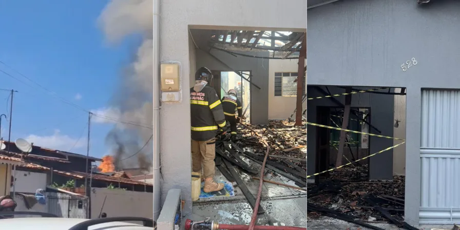 Incêndio destrói cômodos de casa em Açailândia; mulher fica ferida