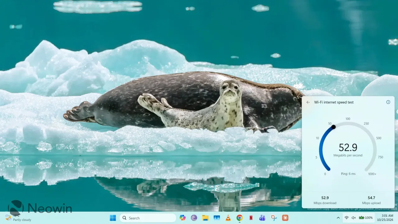 Microsoft prepara medidor de internet “real” no Windows 11