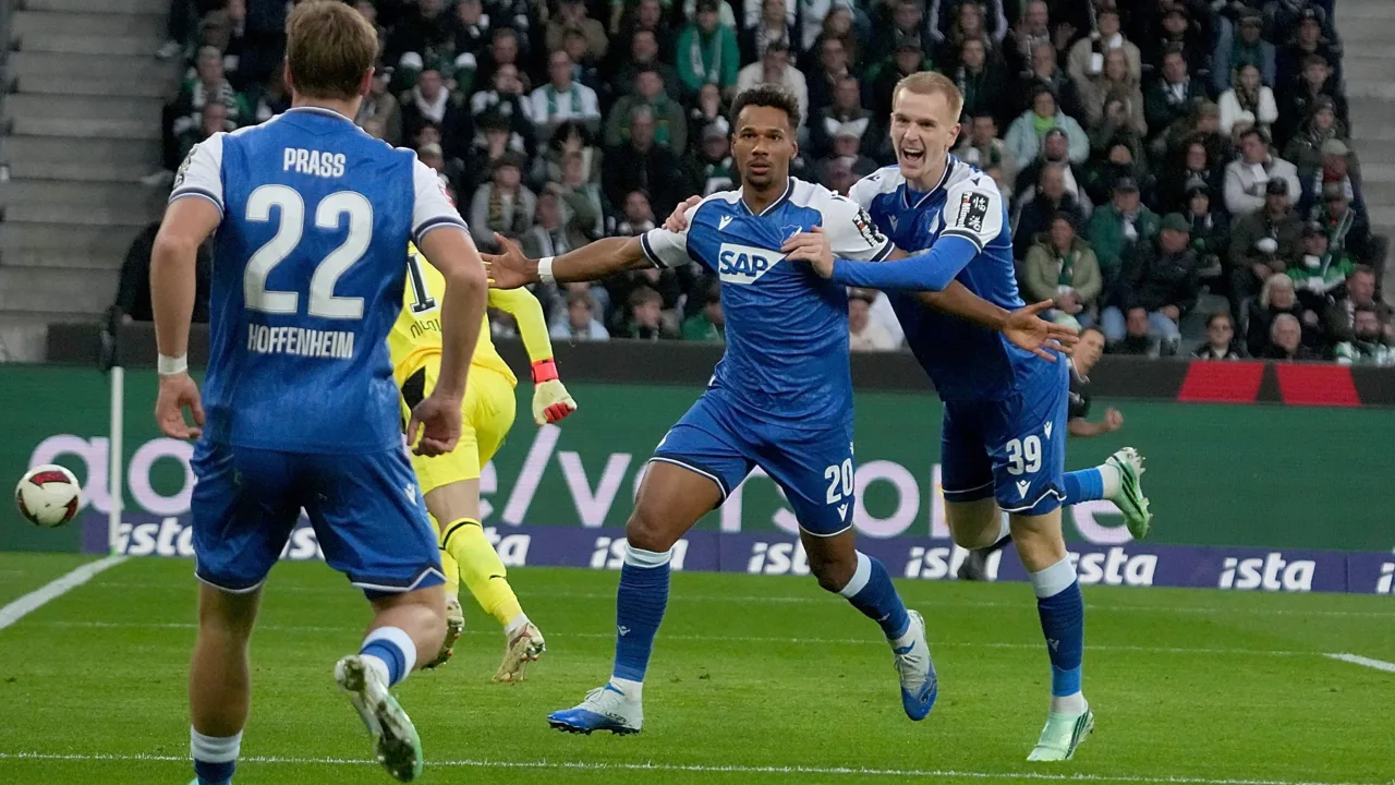 Hoffenheim vence e afunda o Borussia Mönchengladbach