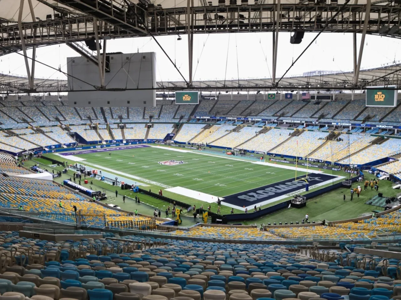 Como tecnologia de gramado híbrido ajudou Maracanã a suportar jogo da NFL