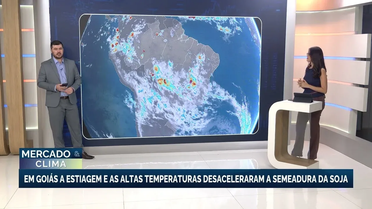 Estiagem e calor impactam plantio de soja em Goiás; previsão de chuvas