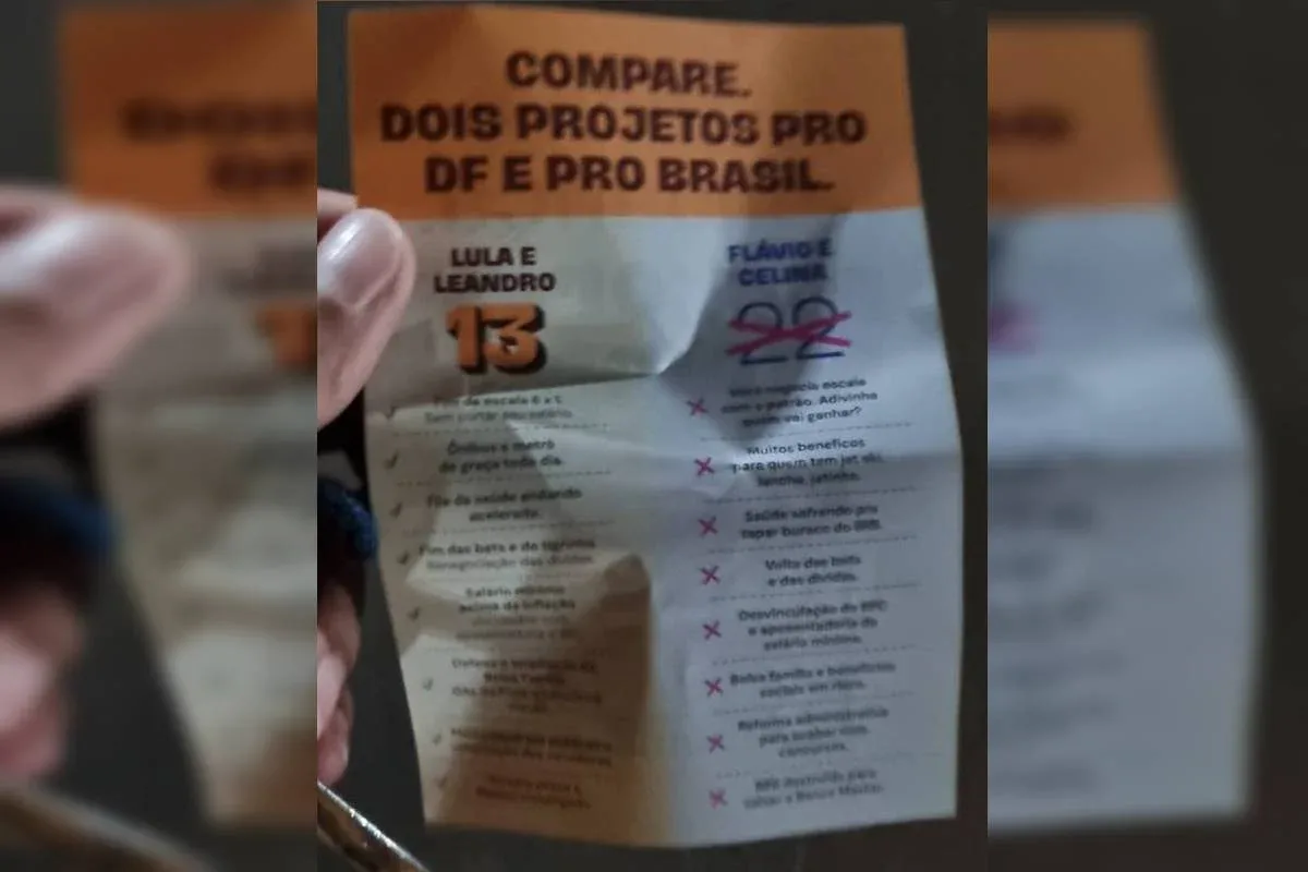Panfleto distribuído em ato de Grass tem número errado de Celina