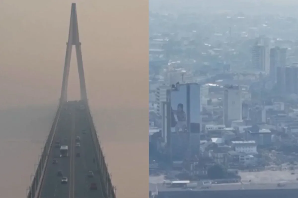 Defesa Civil emite alerta após fumaça de queimadas cobrir céu de Manaus
