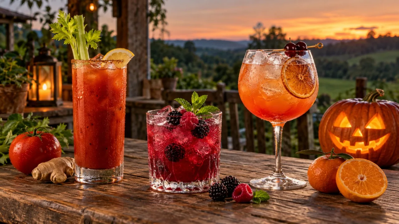 Halloween com sabor do campo traz drinks com saquê, frutas e especiarias