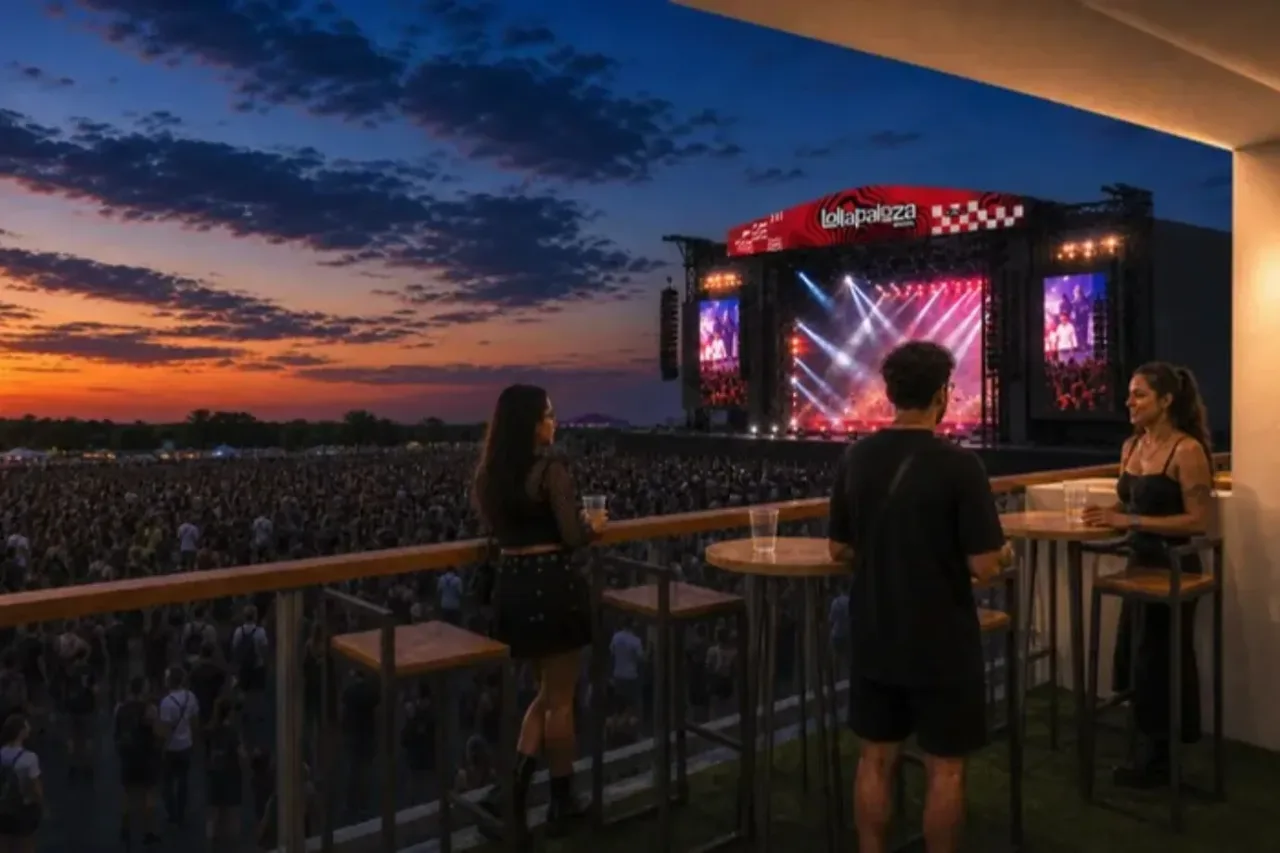 Open bar, transporte VIP e vista para o palco: Lollapalooza 2027 terá pacote de R$ 80 mil por dia