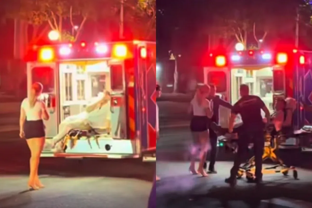 Influencers causam revolta ao bloquearem ambulância para sessão de fotos