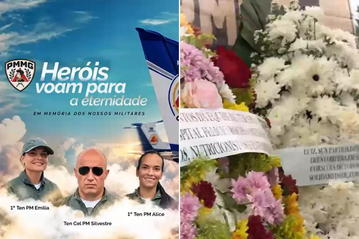 “O voo agora é eterno”: PMMG homenageia "ases indomáveis" mortos em queda