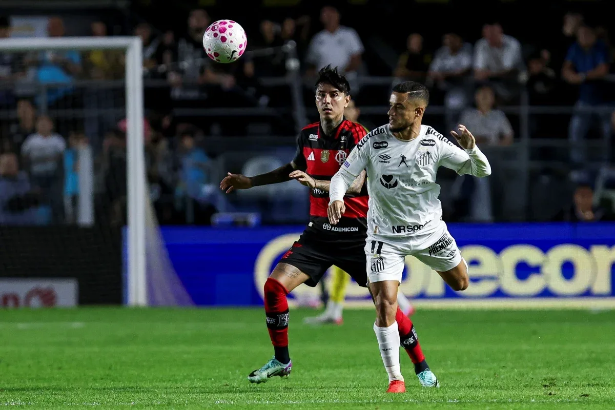 Brasileirão: Neymar marca duas vezes e Santos busca empate com o Flamengo