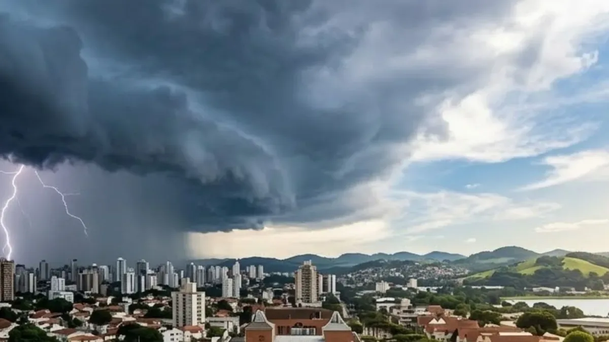 São Paulo tem alerta de chuva forte hoje com ventos de até 100 km/h