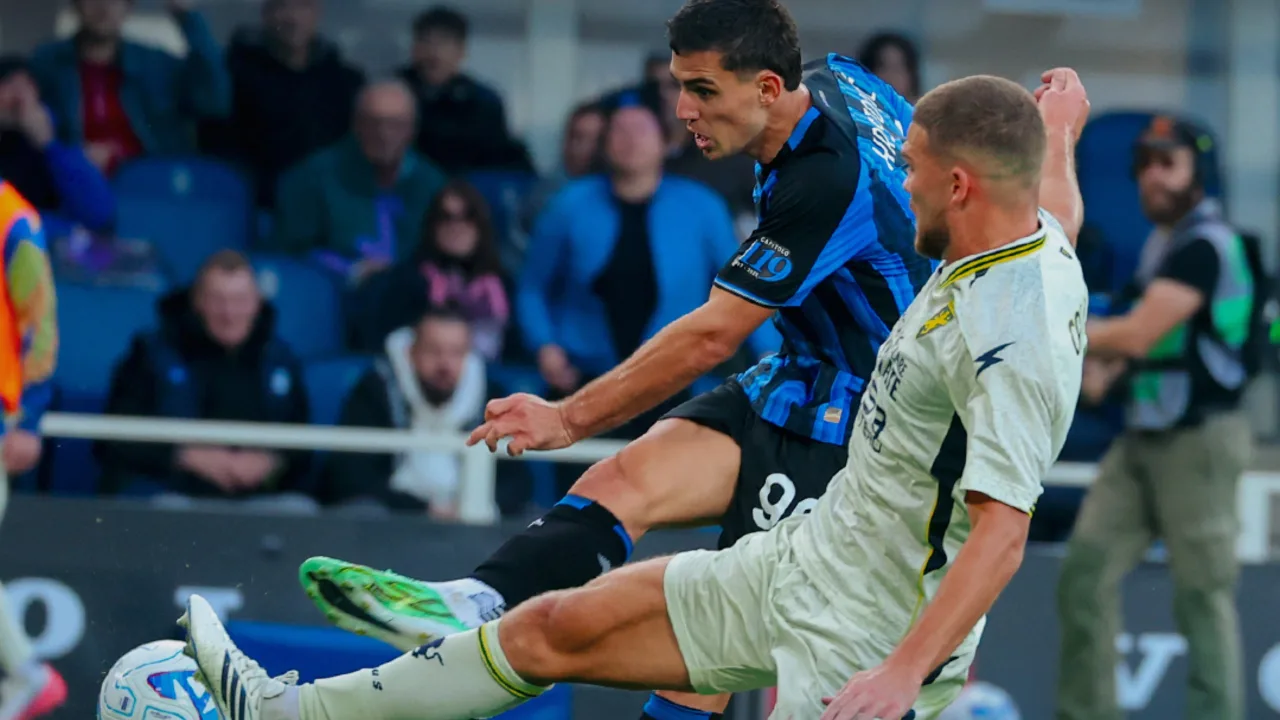 Em jogo de oito gols, Atalanta e Frosinone empatam por 4 a 4