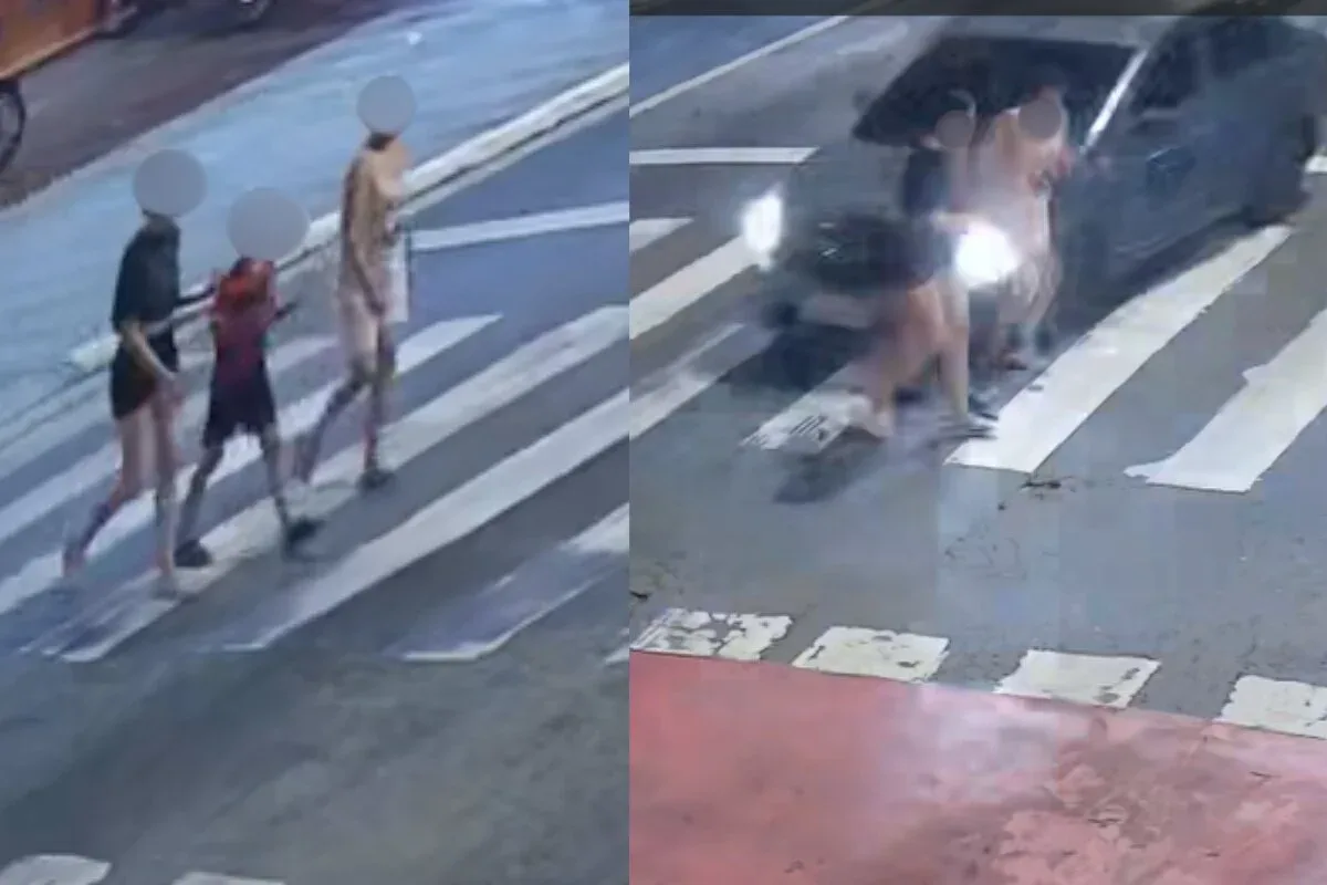 Vídeo inédito mostra policial bêbado atropelando mãe e filhos em SP