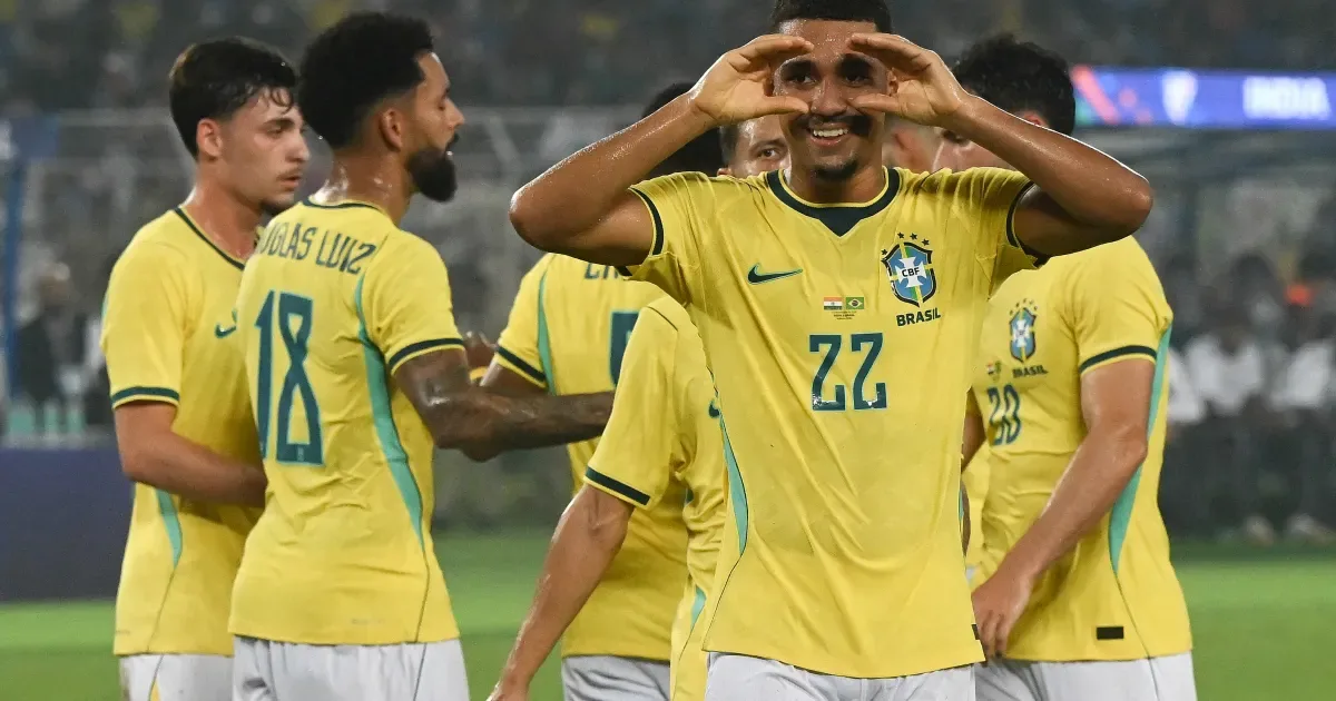 Brasil não encanta, mas goleia a Índia por 4 a 0 em 20º jogo de Ancelotti no comando