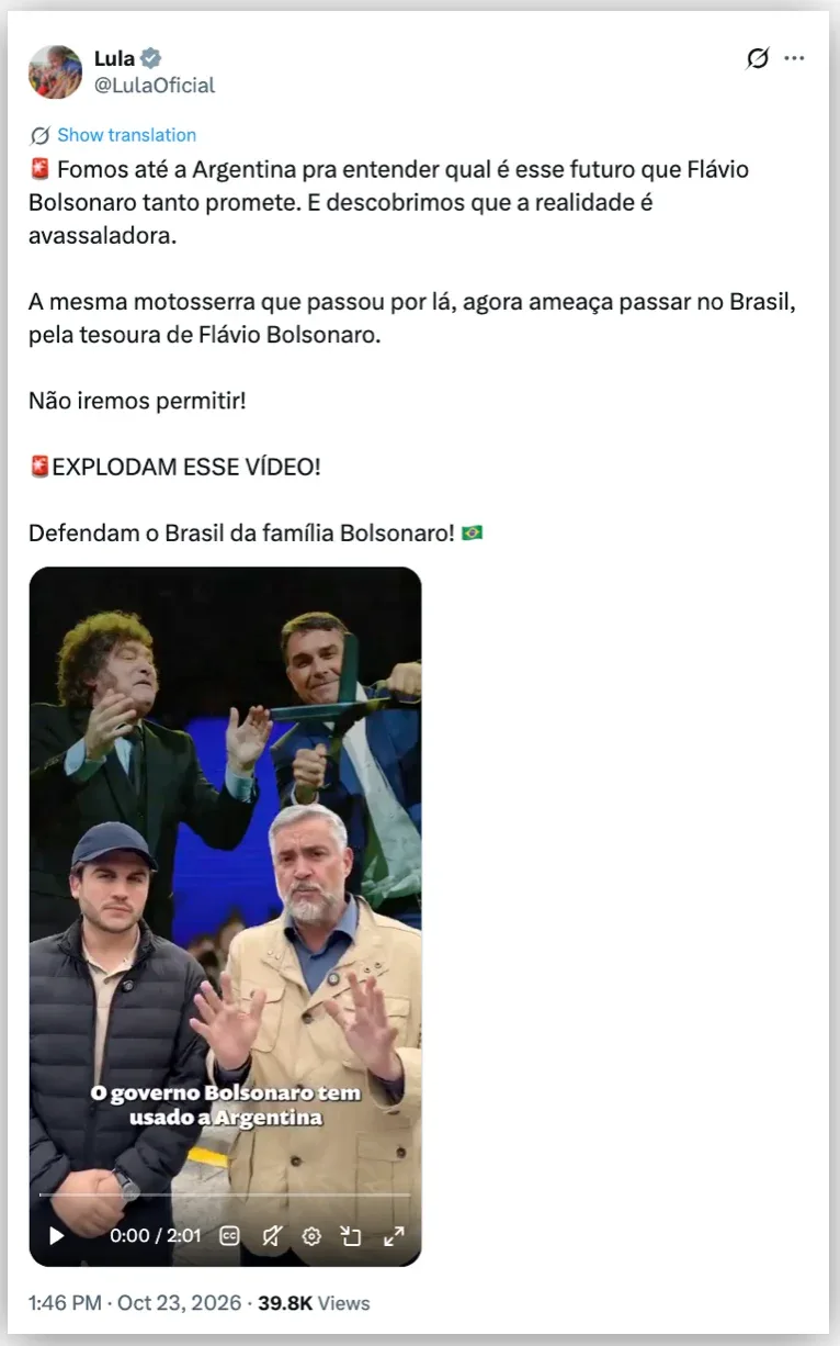 Pimenta vai à Argentina e critica modelo econômico de Milei