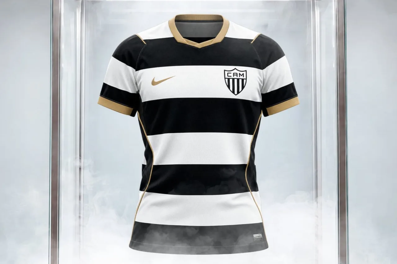 Manto da Massa: Atlético-MG divulga novo uniforme com listras horizontais
